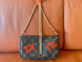 Gold Metall Trägerketten für Handtasche (Länge 101 cm)