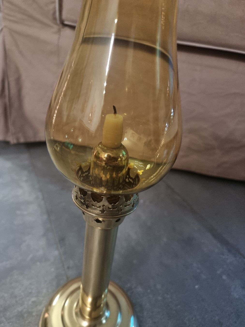 Portacandele: Goldener Kerzenständer, Vintage – Usato da Zweidlen venduto da VG159 2