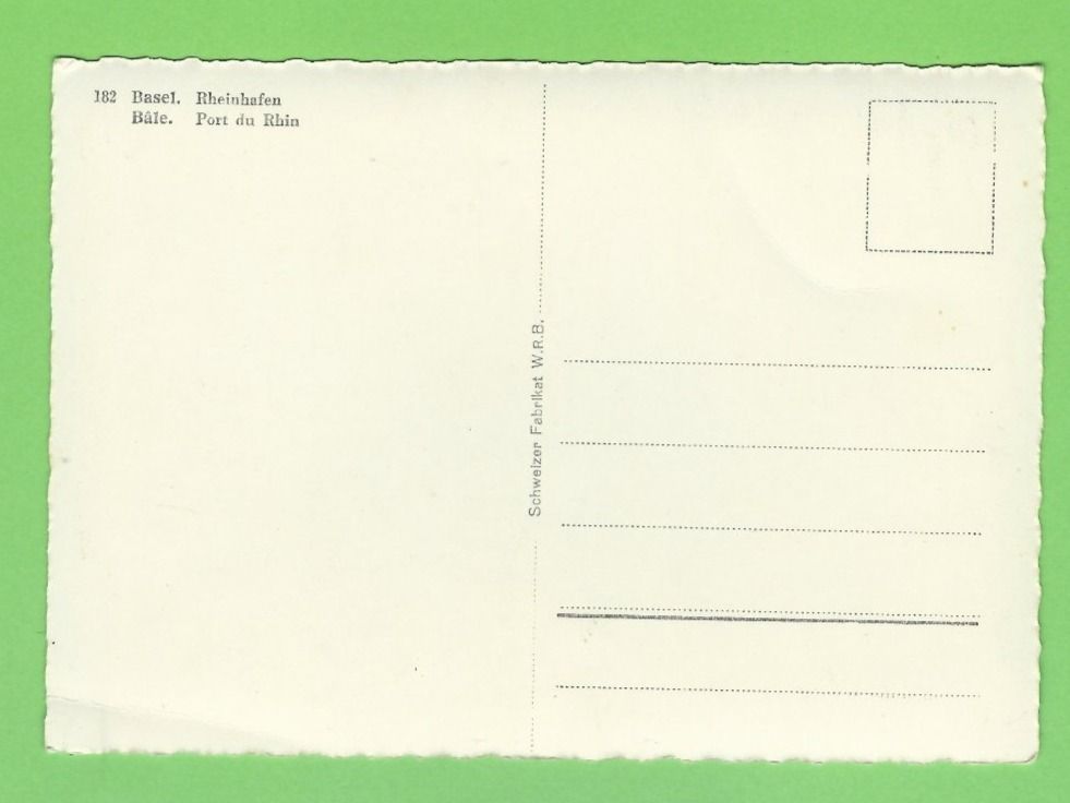 Cartoline postali: Basel, Reinhafen – Usato da Zürich venduto da t24_de 1