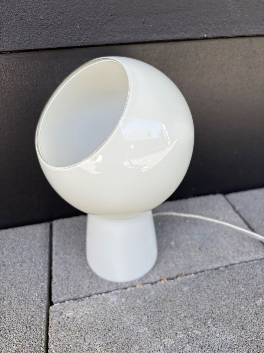 Lampade: Vintage space age glass orb lamp – Usato da Steinhausen venduto da ChromeVintage 1