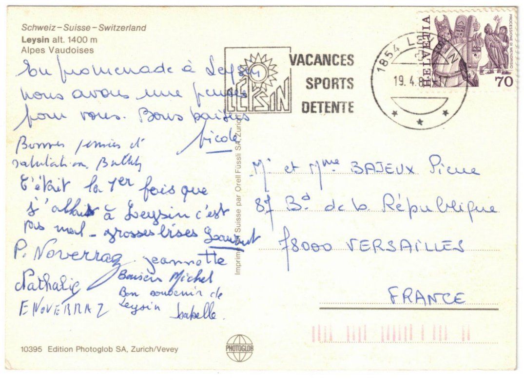 Cartoline postali: Leysin - 5 Bild AK – Usato da Binningen venduto da Mountainrider 1