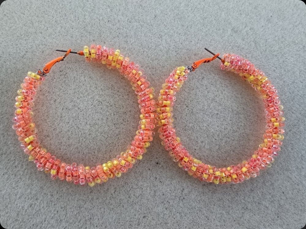 Parure Collier Et Boucles D'oreilles Perles Noires - Fait Main, En Verre Et Acier