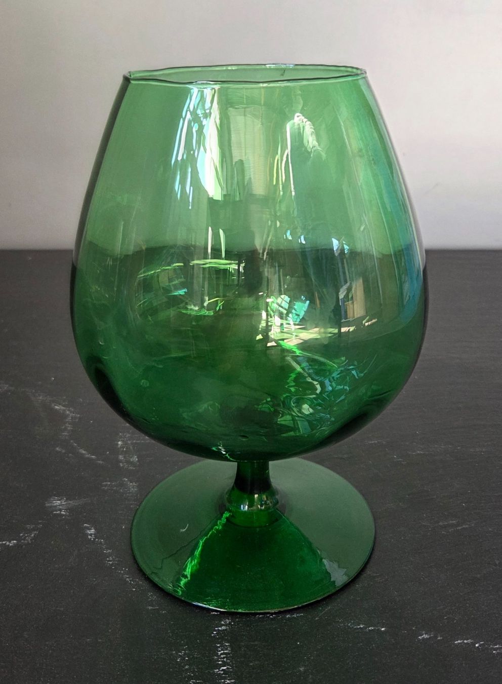 Verres: 3 edle antike Brandy-Schwenker, Glas. – D'occasion à Münchenstein par tsp01 2