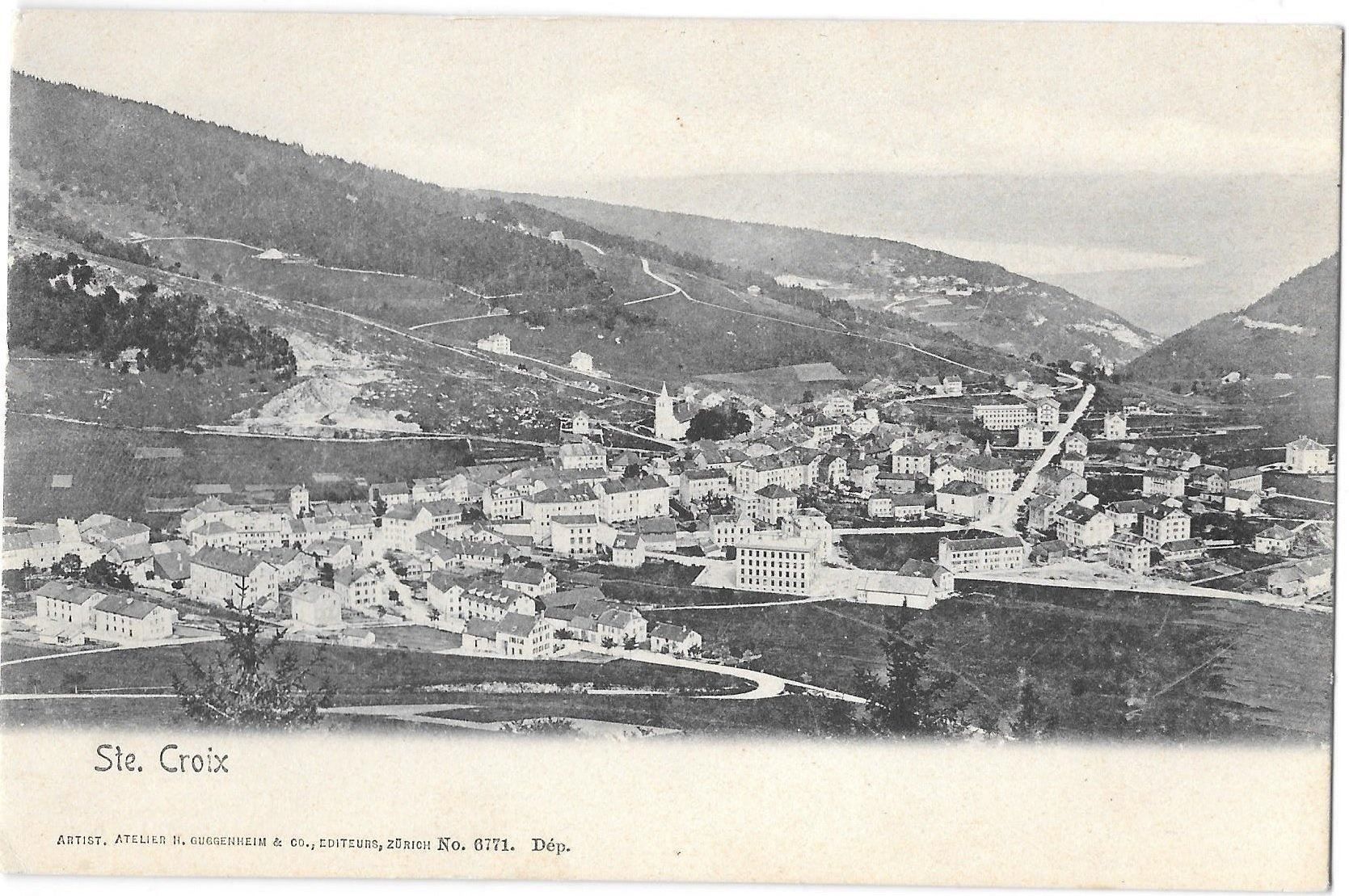 Cartoline postali: Ste. Croix Gesamtansicht – Usato da Olten venduto da clotaldi