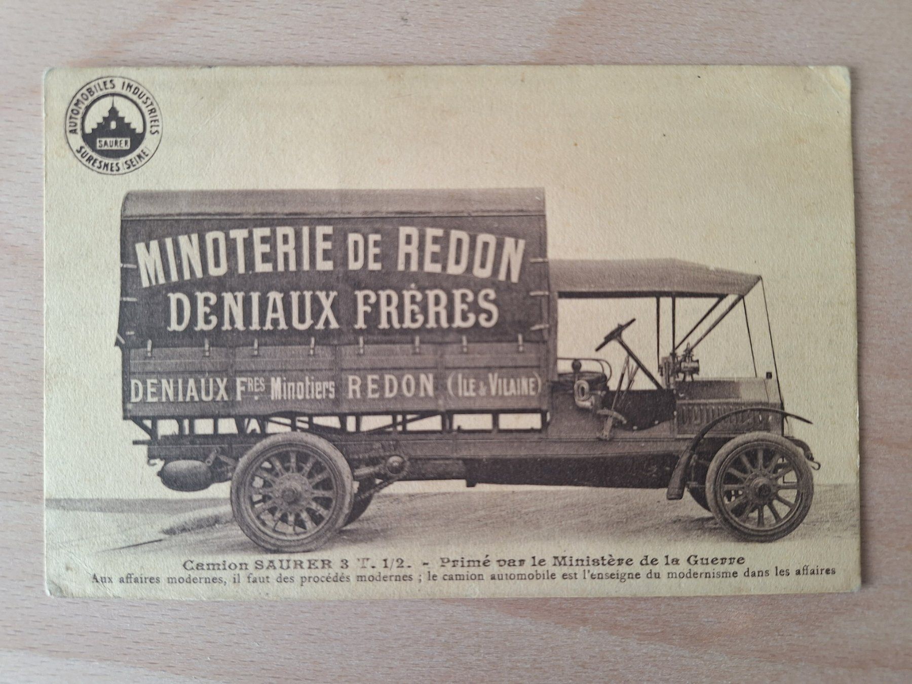 Cartoline postali: AK Saurer Lastwagen, Suresnes – Usato da Lohn-Ammannsegg venduto da Beo71