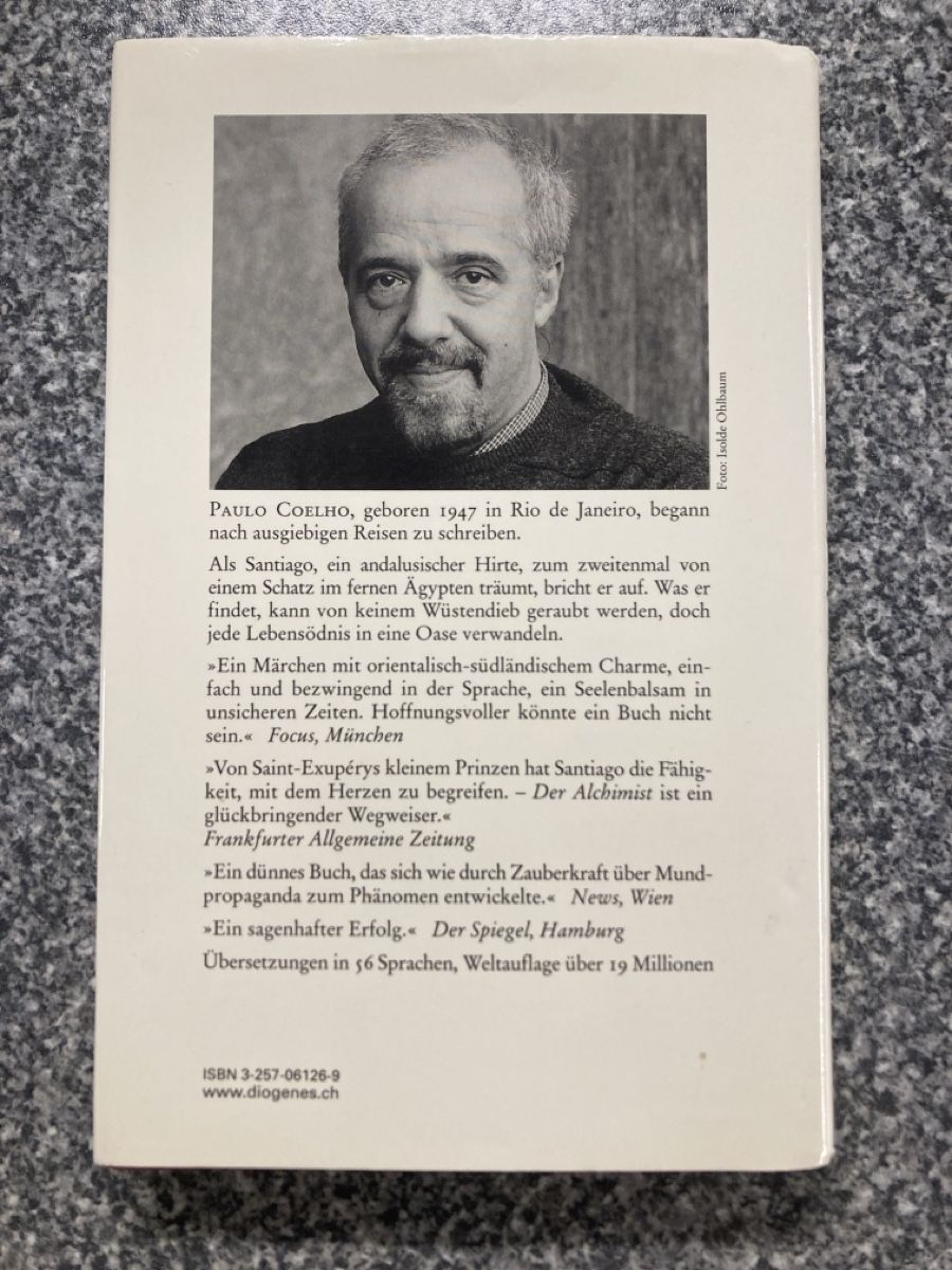 Libri: Der Alchimist von Pauli Coelho – Usato da Jona venduto da rahelg83 1