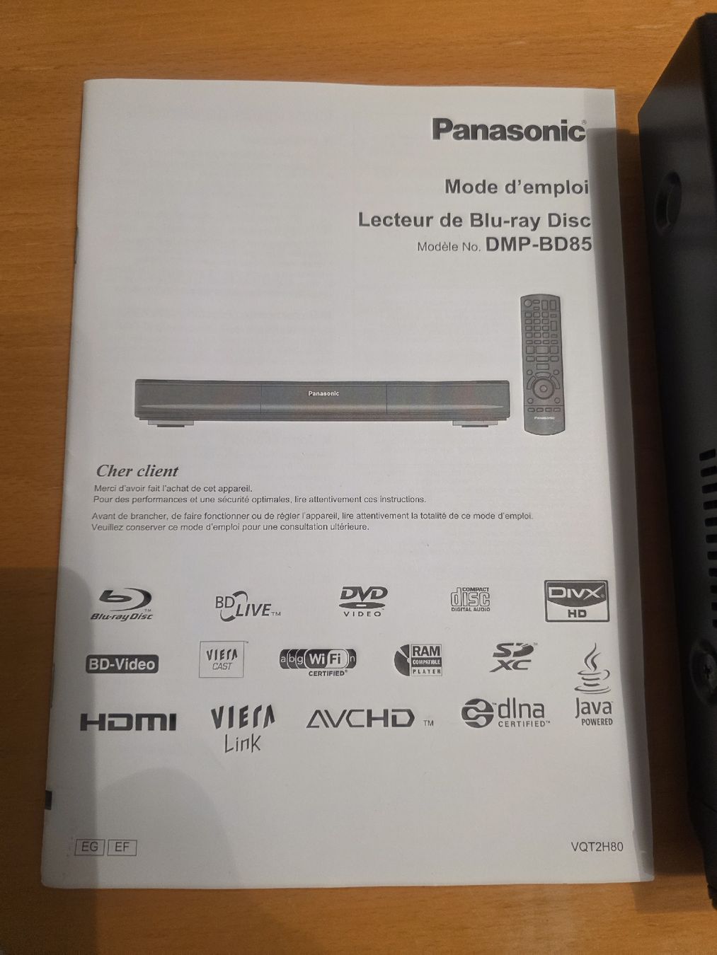 Panasonic Lettore multimediale & Streamer: Panasonic BD-85 Lecteur Blu-Ray – Usato da Bulle venduto da Christophe1080 7