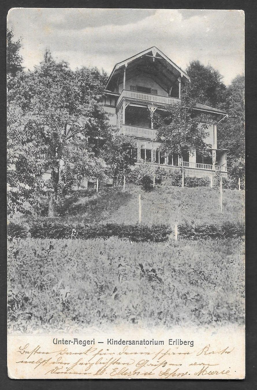 Cartes postales: Unterägeri Kindersanatorium Erliberg – D'occasion à Olten par clotaldi