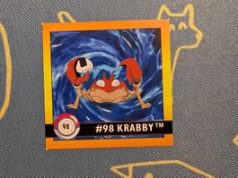 🇬🇧 Pokémon Sticker Serie 1 Artbox Krabby 98
