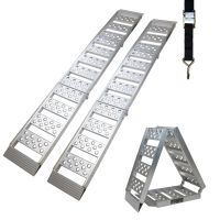 2x Auffahrrampe zweifach klappbar 198cm Alu Tragkraft 680kg
