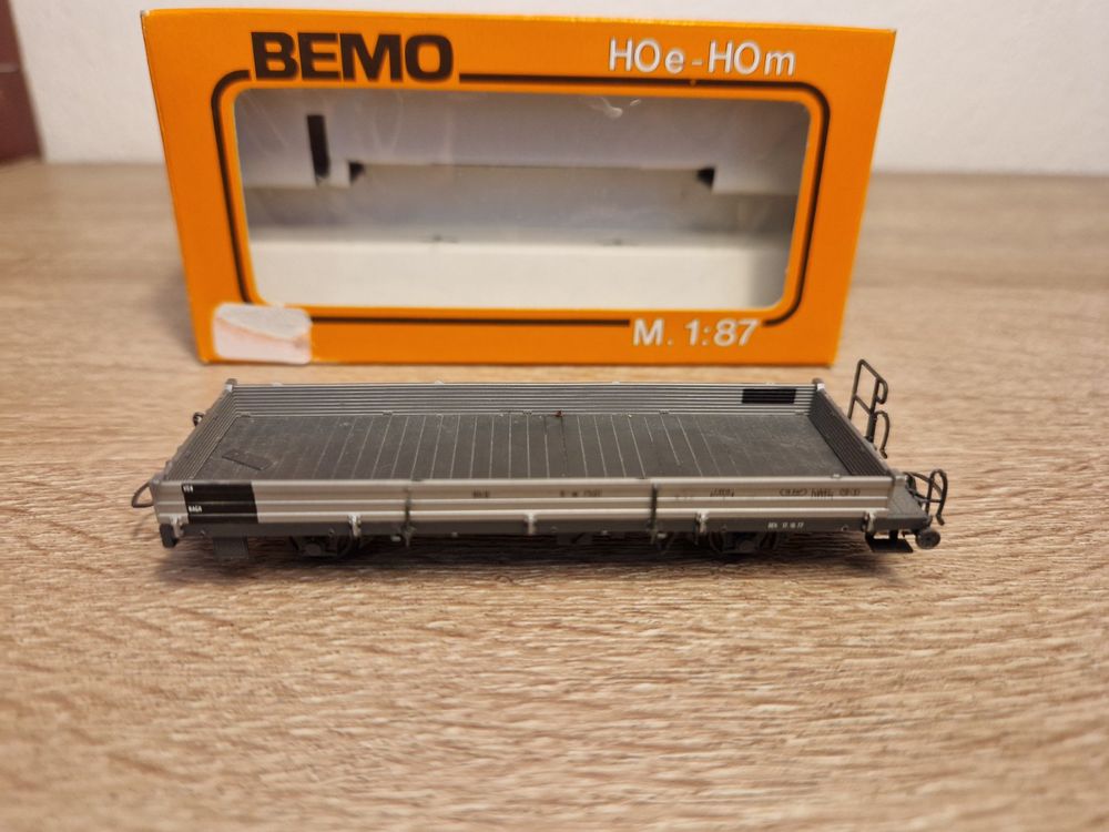 Bemo Modelleisenbahnen: Bemo 2263 7379 Niederbordwagen RhB H0m – Gebraucht aus St-Aubin-Sauges von tantome 1