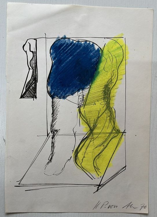 Gemälde signiert HansPeter von Ah (ID b4250) Kaufen auf Ricardo