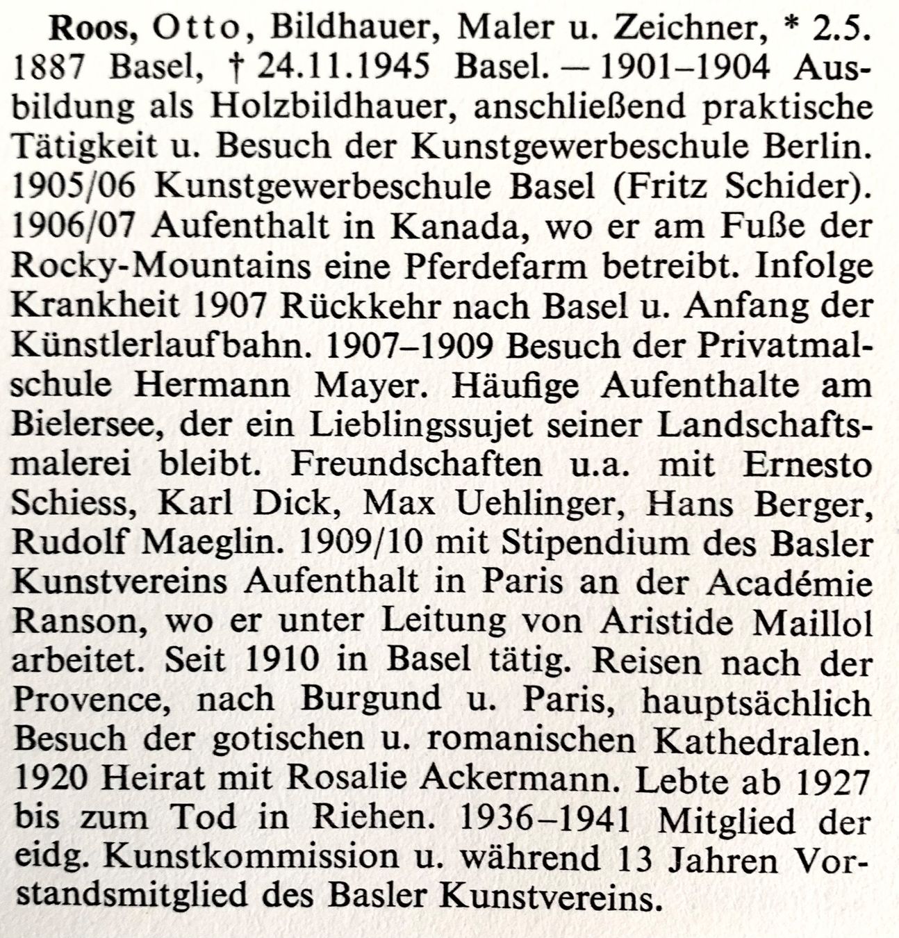 Gemälde: Otto Roos, Bei Biel-Benken – Gebraucht aus Binningen von Skarabrae 2