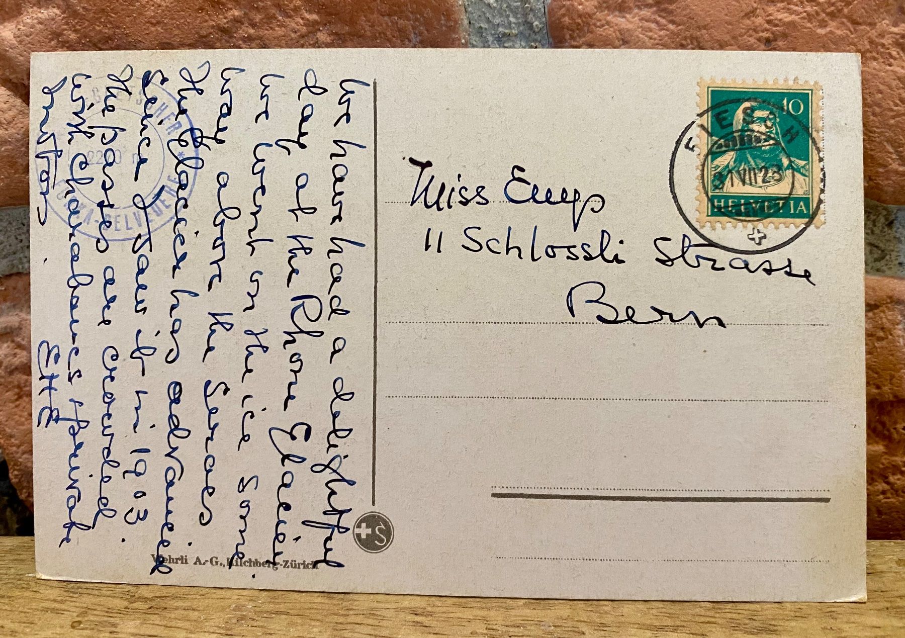 Cartoline postali: 1923 - FURKASTRASSE & Rhonegletscher mit Postauto – Usato da Root venduto da ENGLAND-TREASURES 2