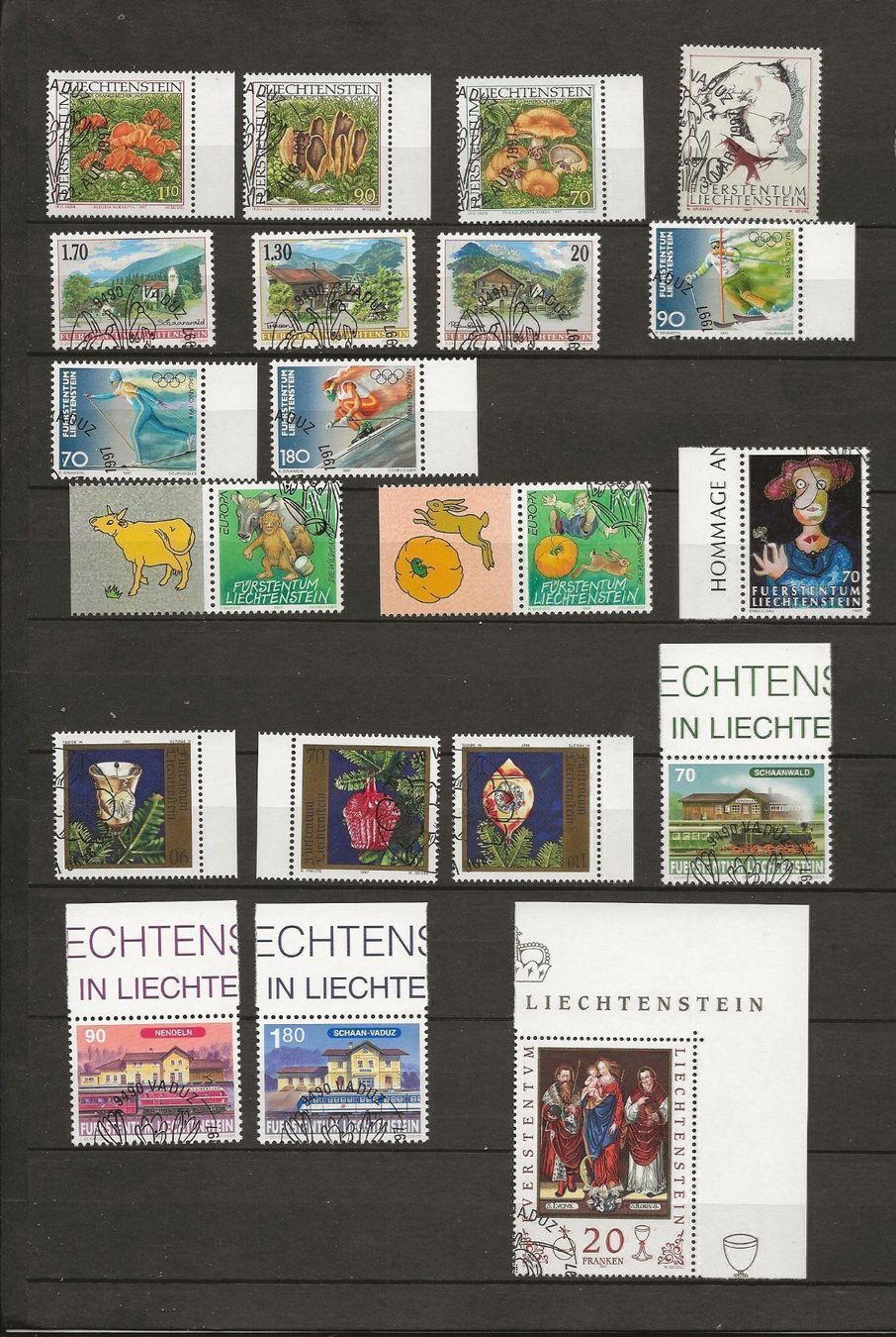 Tous les timbres: FL FDC Année 1997 ** – Neuf (Voir description) à Sion par PierreP01