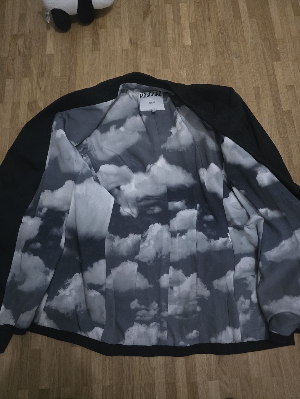 Moschino Giacche: Moschino Jeans Blazer, Size 44, Black, Cloud Print Lining – Usato da Mont-sur-Lausanne venduto da Didinho 3