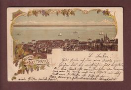Souvenir de NEUCHÂTEL - 1901 Litho Künzli