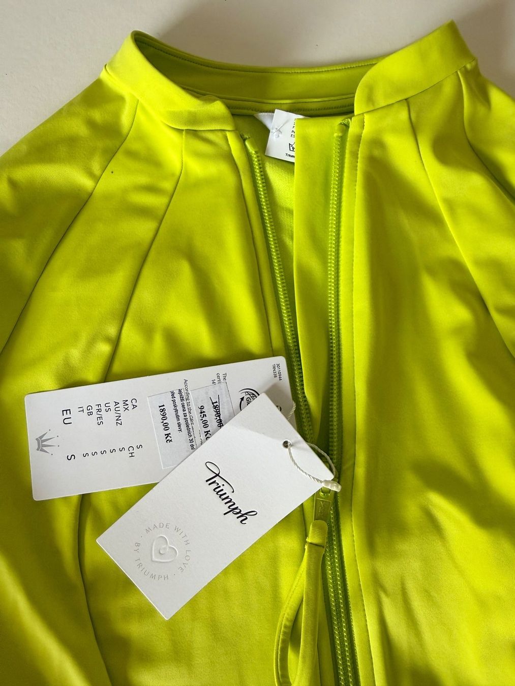 Triumph Costumi da bagno & Bikini: TRIUMPH, Badekleid Langarm SUMMER Mix & Match, Gr. S, Neonge – Nuovo e nell'imballaggio originale da Rudolfstetten venduto da gst_g7xl 5