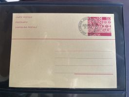 Postkarte Schweiz 2000 50er Briefmarke ungestempelt