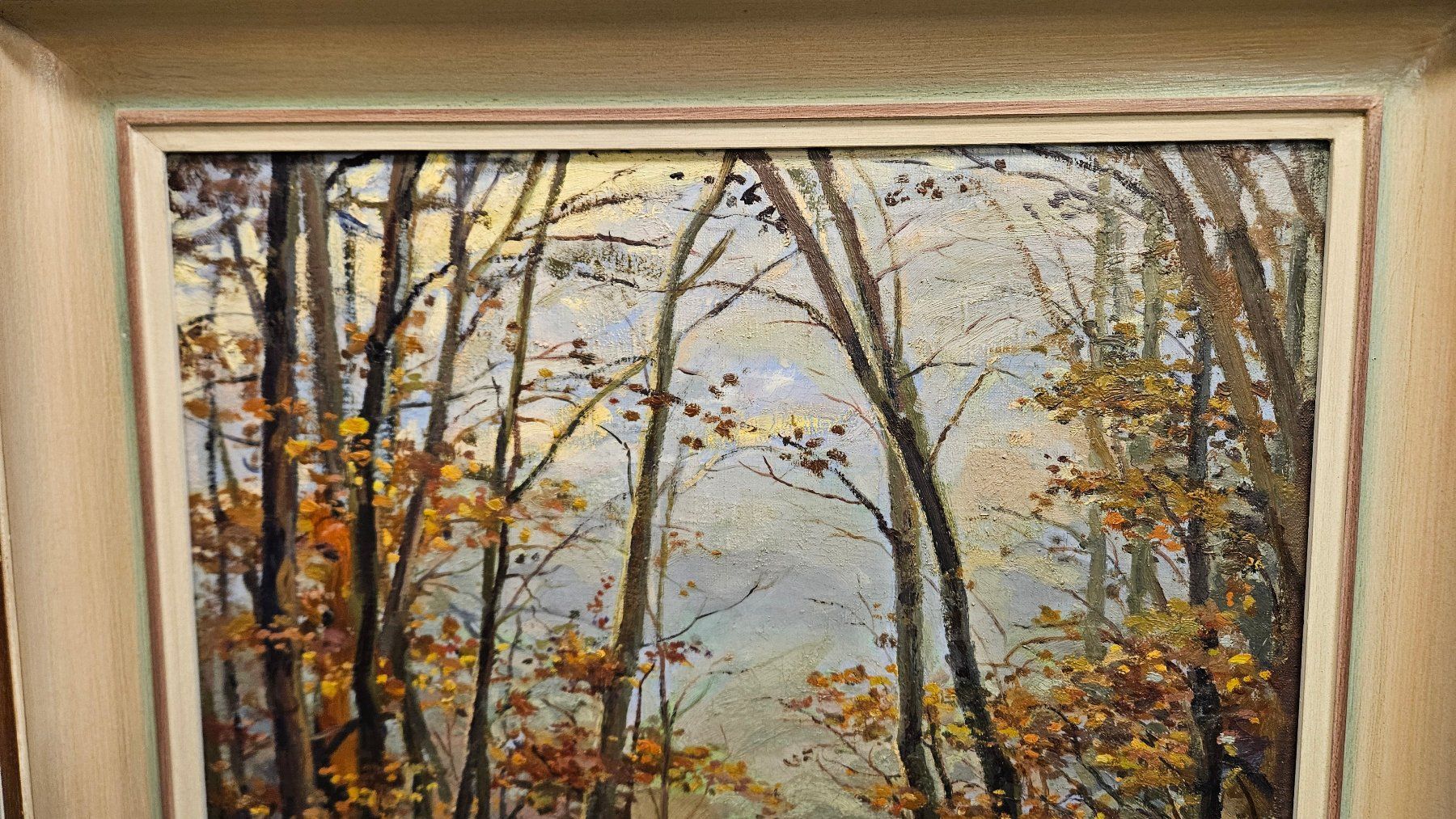 Dipinti: Peter Emil Recher, Herbstwald, Oelbild – Usato da Dietlikon venduto da Justus4 2