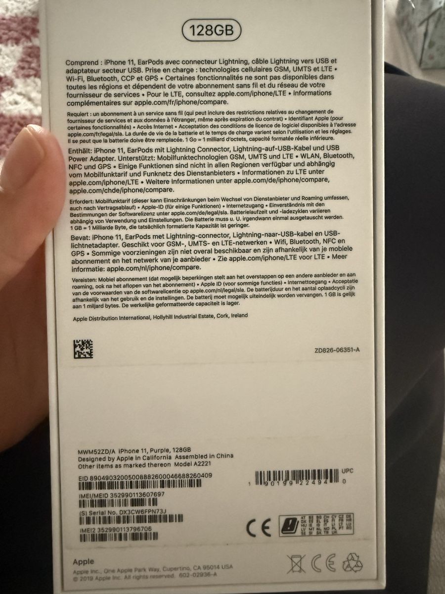 Apple Handys / Smartphones: Apple iPhone 11, 128GB, Violett  – Gebraucht aus Finsterhennen von mkm_s76z 3