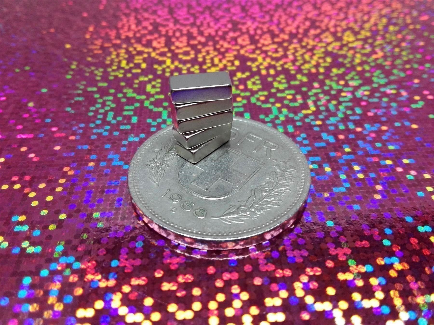 Magnete: Magnete superstark 5 Stück, 10x5x3mm – Neu und originalverpackt aus Luzern von Salefactory
