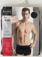 3 x Microfaser Boxershorts John Adams Grösse M , dunkelblau