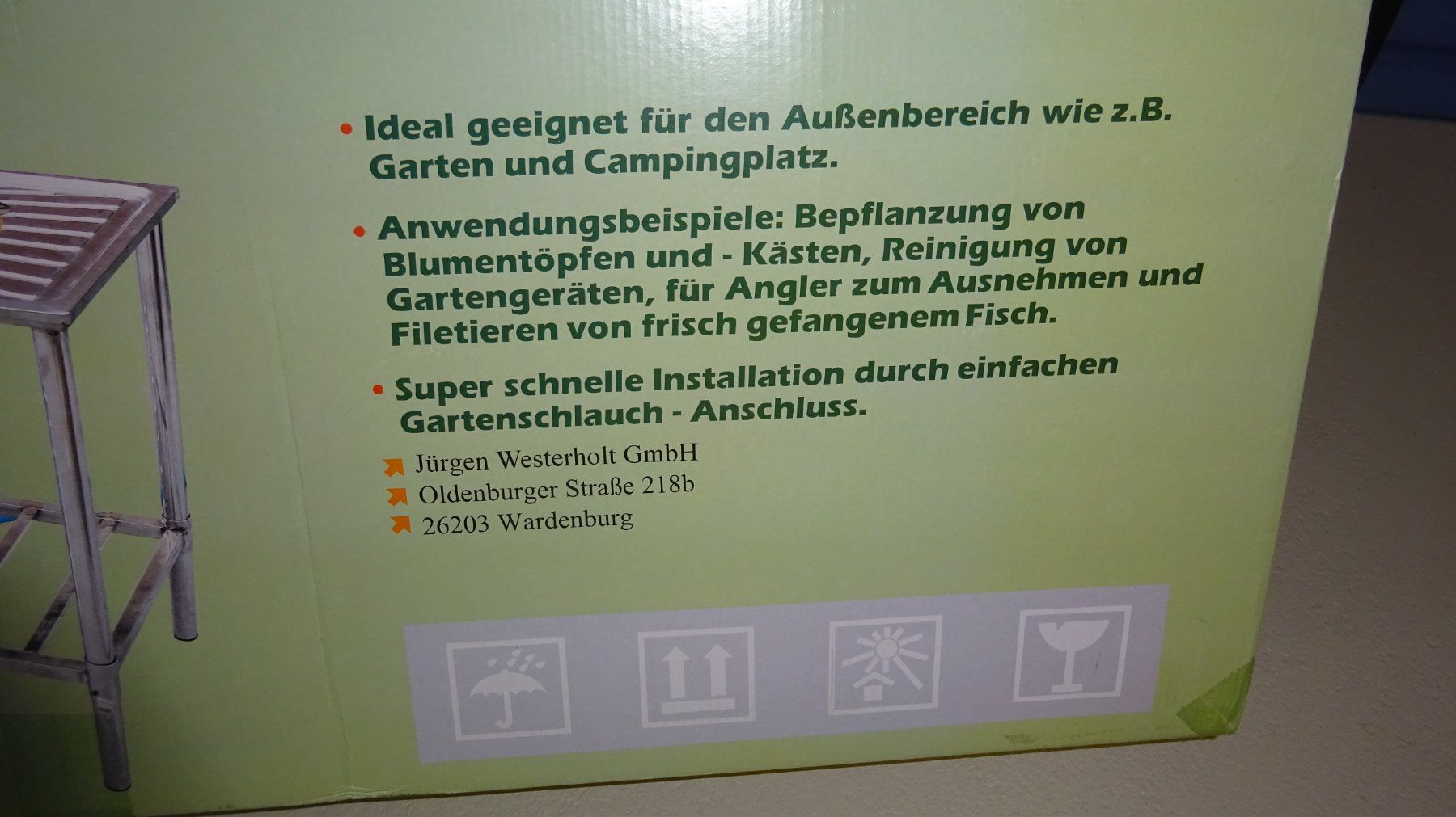 Lavabi & lavandini: Waschtisch für Aussen, Garten, Camping – Nuovo e nell'imballaggio originale da Bäriswil BE venduto da Zonky 2