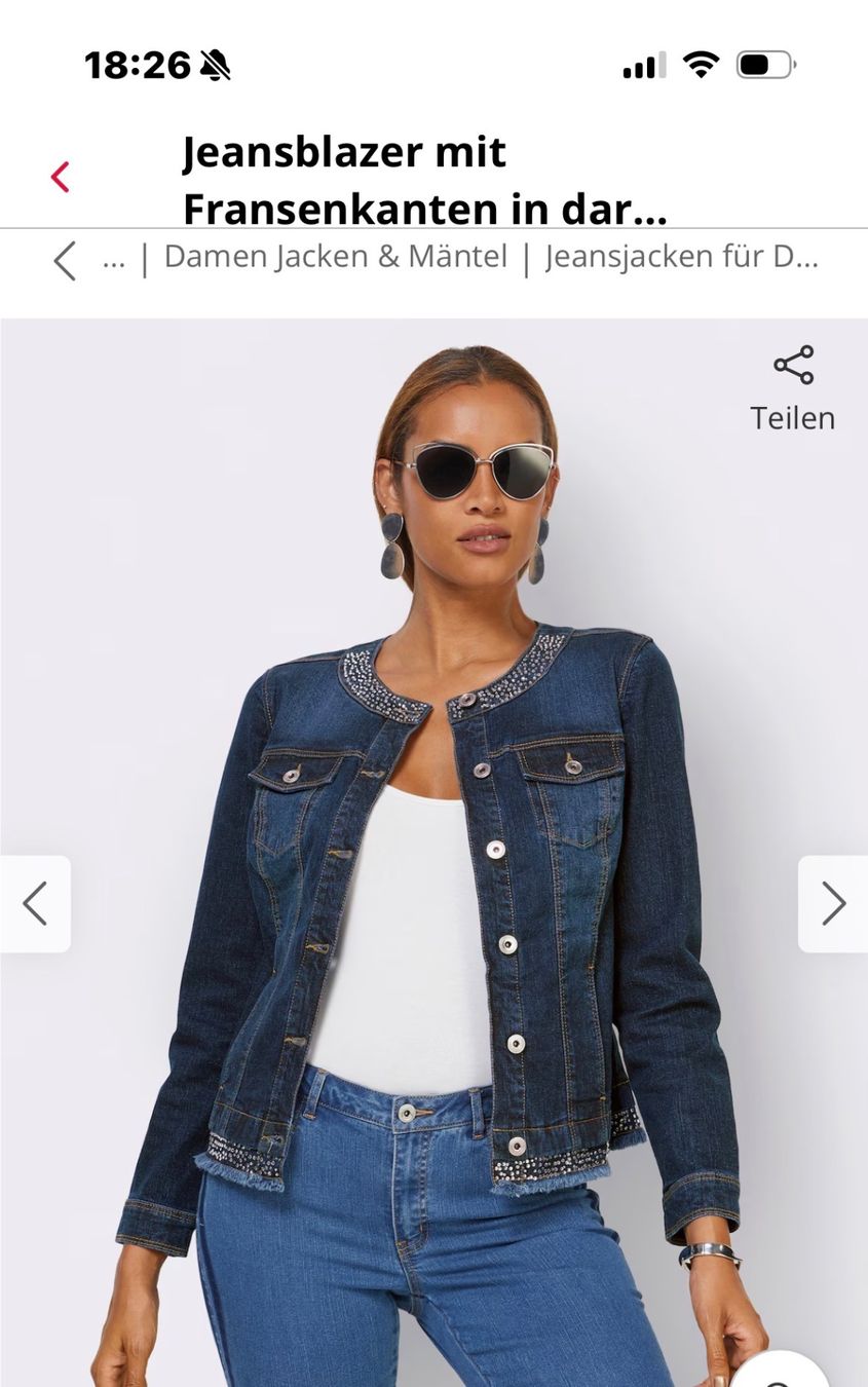 Heine Giacche: Jeans Blazer Jacke – Usato da Biberstein venduto da quinto04 5