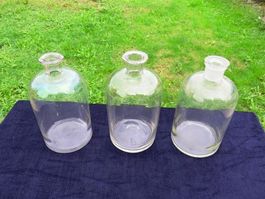 3 grosse alte Apothekerflasche (2 Liter Flaschen)
