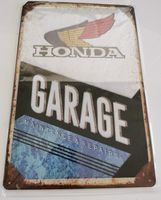 HONDA Garage (Blechschild, neu, OVP)