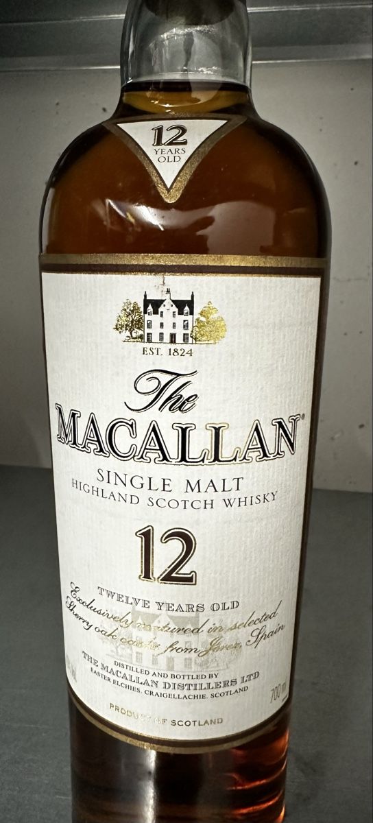 Macallan Bevande alcoliche: The Macallan 12 ans Single Malt Whisky – Nuovo e nell'imballaggio originale da Grône venduto da Amte73 2