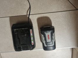 Caricabatterie e batteria AL-KO 40V usati