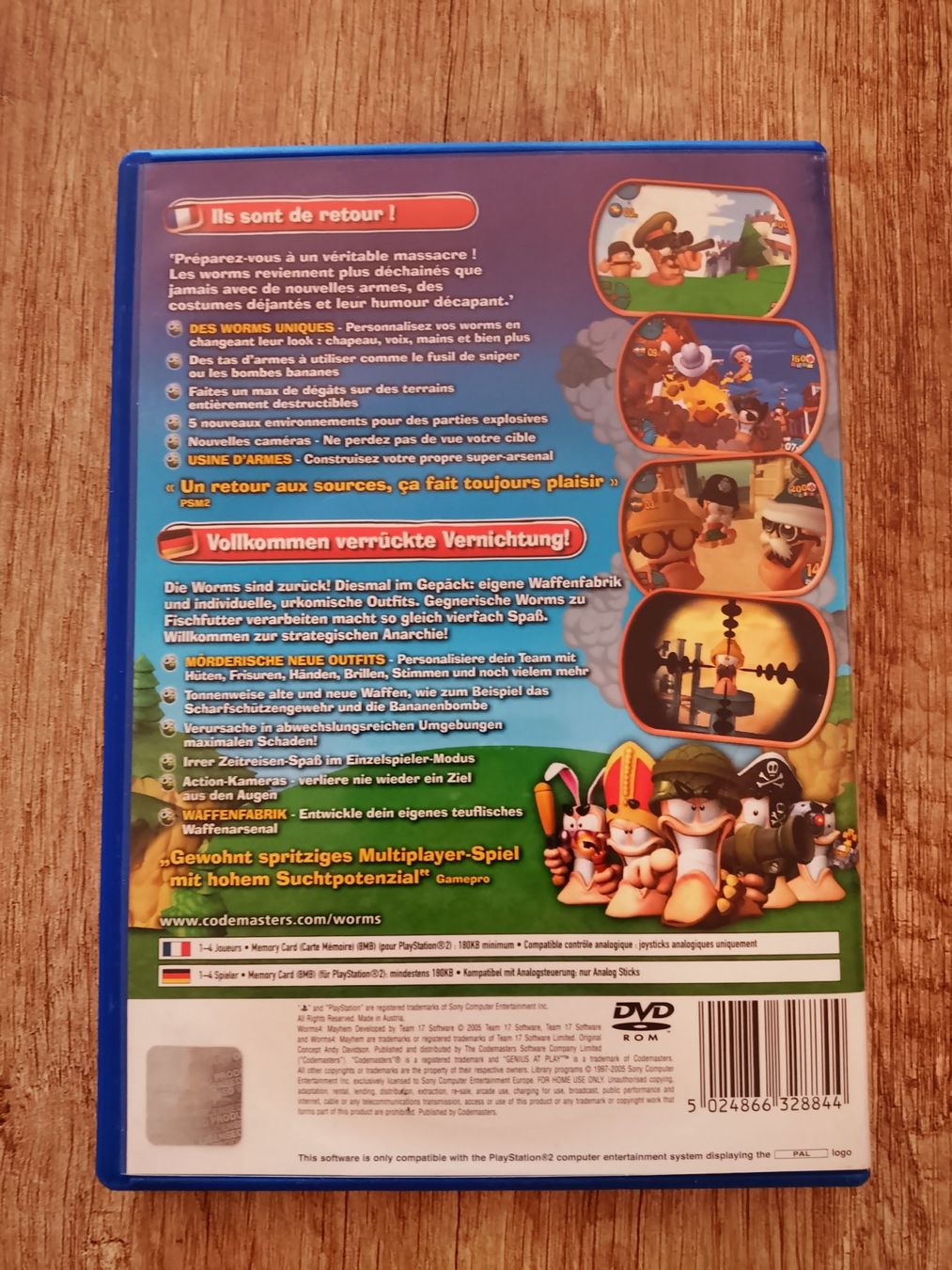 Jeux: Worms 4 Mayhem PAL PS2 – D'occasion à Gland par Bas_phj6 2