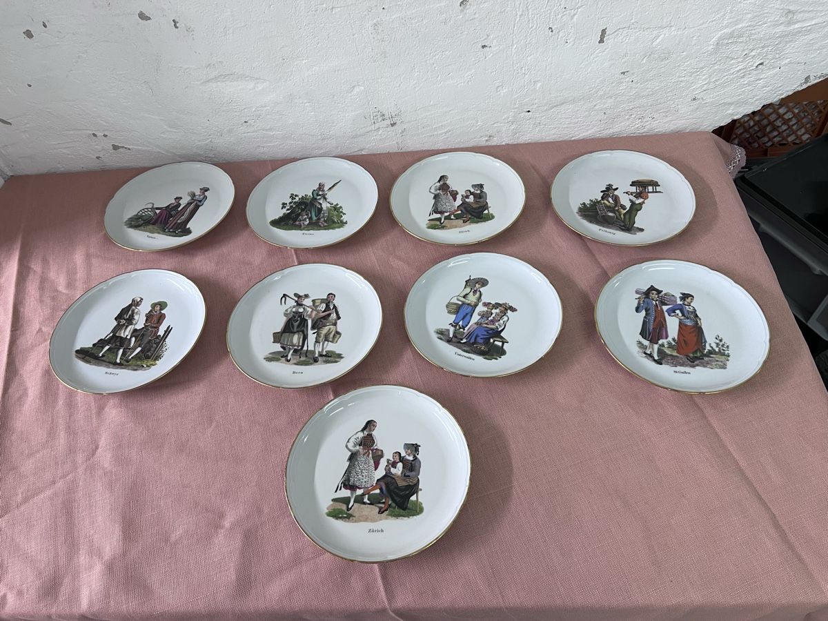 Teller: 9x Wandteller (69) – Gebraucht aus Glattfelden von brockischweiz