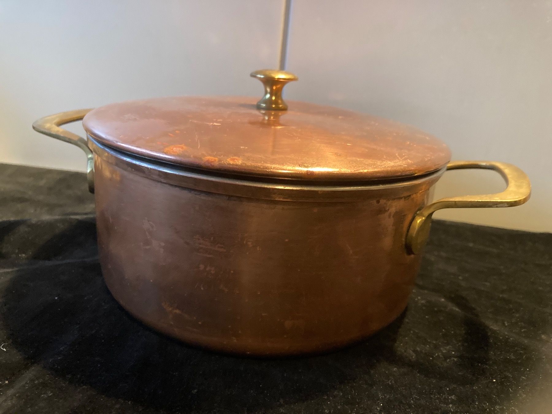 Padelle: Runde Kupfer-Pfanne mit Deckel – Usato da Zürich venduto da Chaeffeler 1