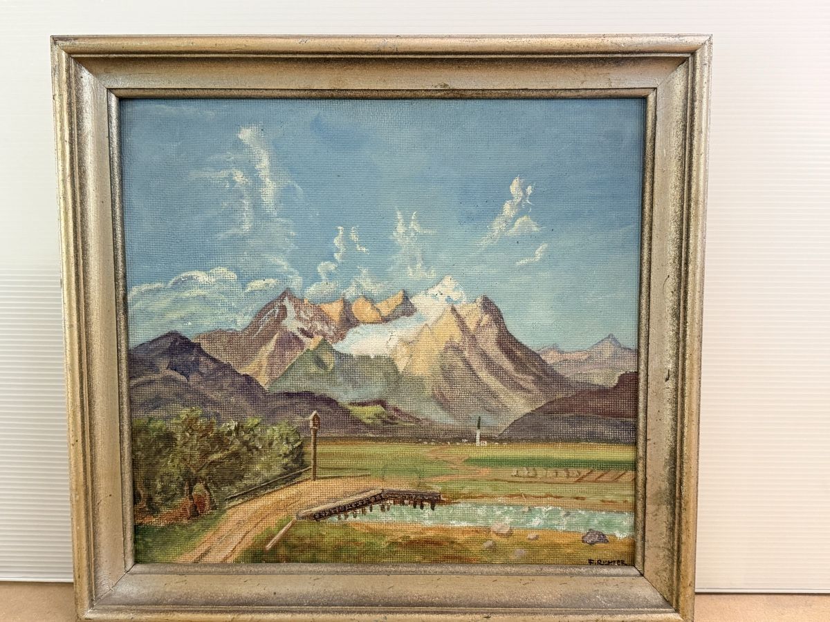 Dipinti: Ölgemälde - F. Richter – Usato da Solothurn venduto da NUVICO