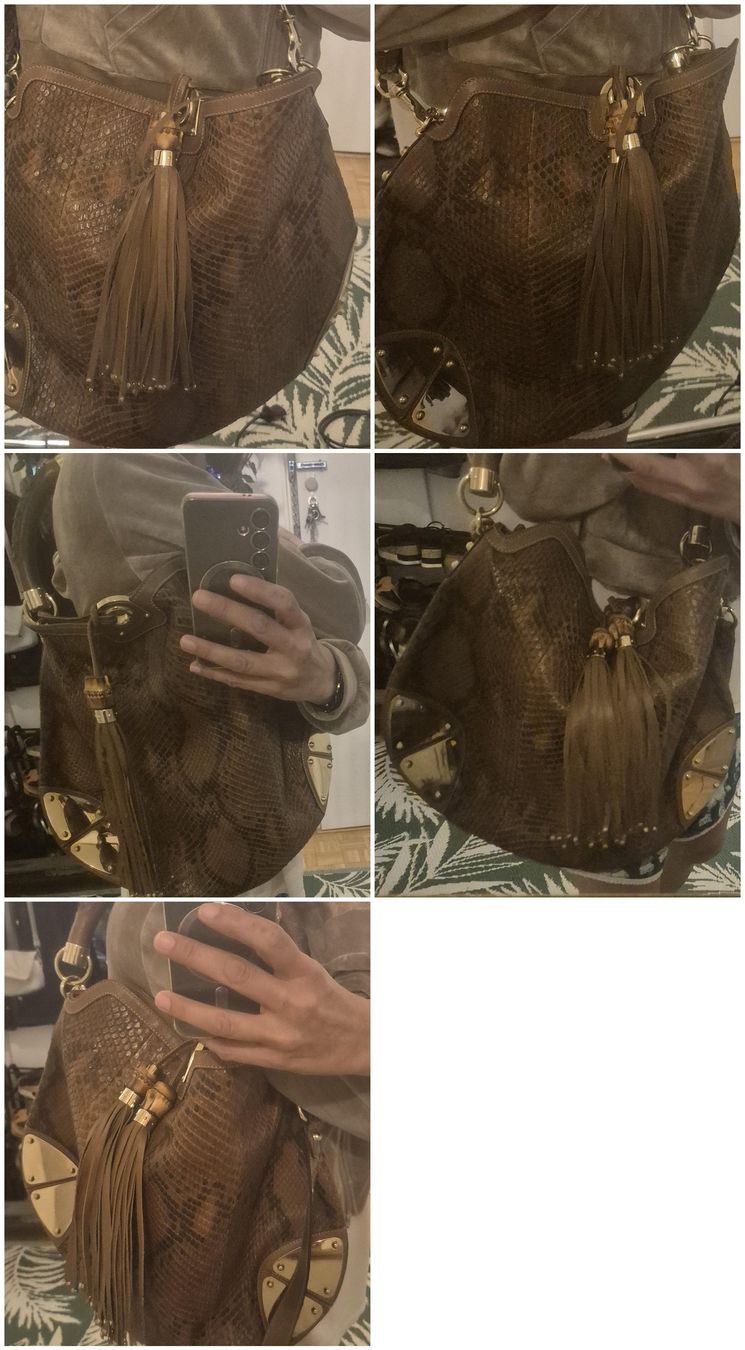 Gucci Taschen: Sac Gucci python véritable, pampilles bambou – Gebraucht aus Genève von ele_v95j