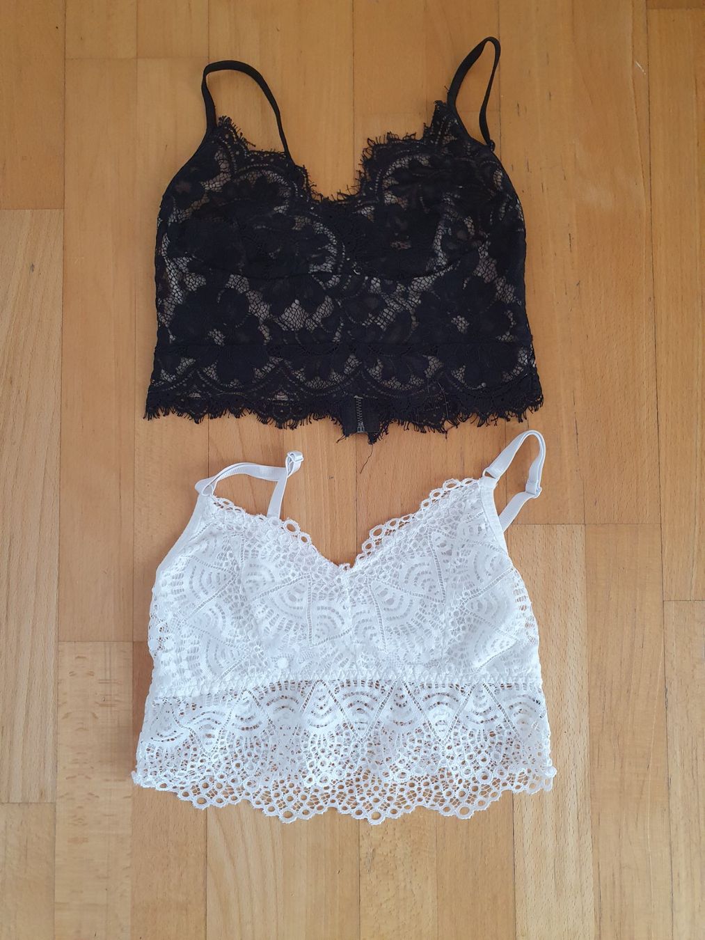 Camicette, T-shirt & Top: Spitze Bustier Schwarz & Weiss Gr. XS/S – Usato da Kloten venduto da Hektor44