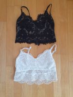 Spitze Bustier Schwarz & Weiss Gr. XS/S