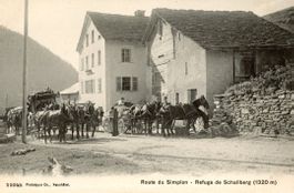 Schallberg  VS  an der Simplon - Strasse / POST-Kutschen