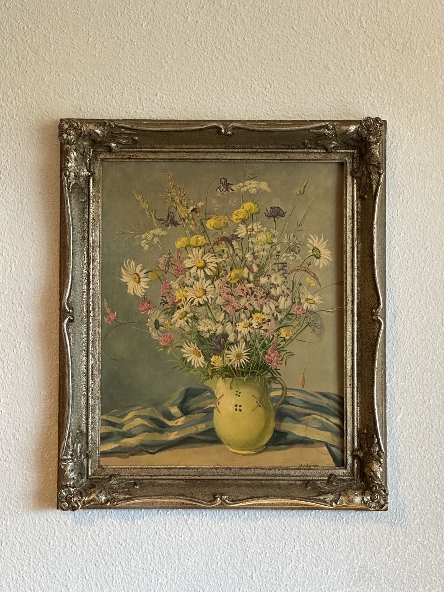 Dipinti: Blumenbild H. Werner im Barockrahmen – Usato da Hinwil venduto da sin_9j5s