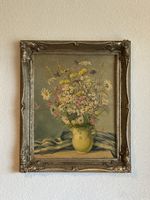Blumenbild H. Werner im Barockrahmen