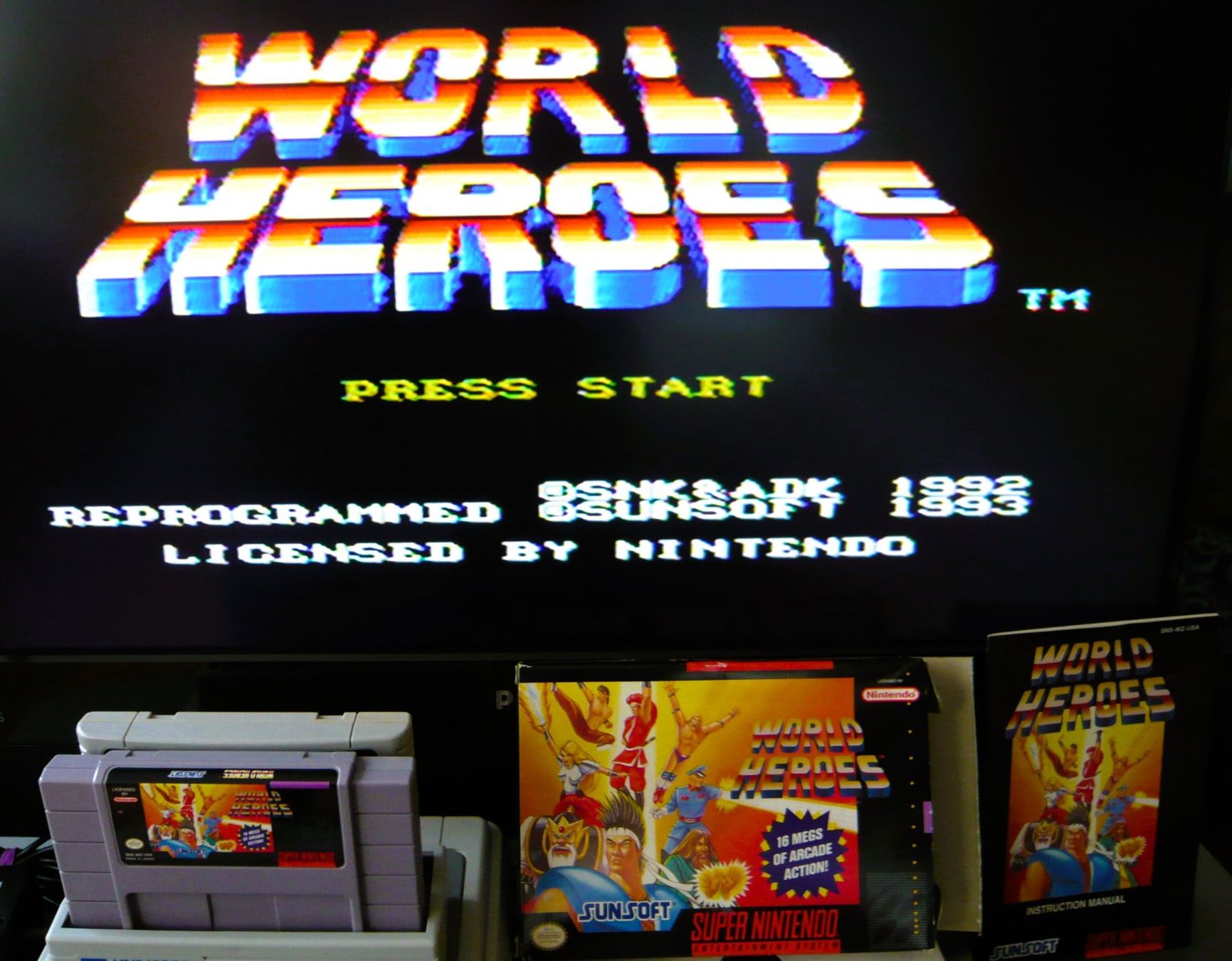 Nintendo Giochi: SNES:  World Heroes – Usato da Onex venduto da Jaguar1986