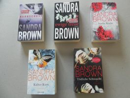 5  Bücher Triller Taschenbuch Autorin Sandra Brown 2010-2019