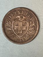 2 Rp. 1866 – Bronze – ABSOLUT UNZIRKULIERT (unz) – RARITÄT