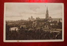 Bern - Münster und Kirchenfeldbrücke 1918