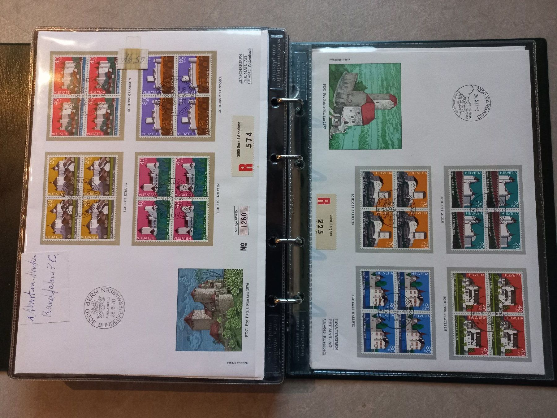 Tutti i francobolli: Pro Patria Erstagsbriefe 1974 - 1978 – Nuovo (secondo la descrizione) da Brügglen venduto da hokuspokus04 7