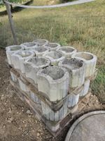 Böschungssteine Pflanzringe aus Beton 31 Stk