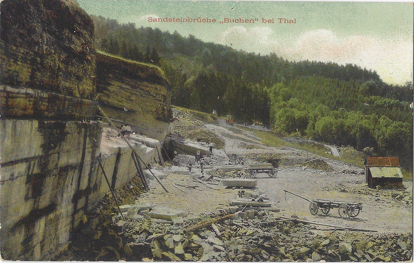 Cartoline postali: Sandsteinbrücke  "Buchen "  bei  Thal – Usato da Bütschwil venduto da Jackson1A